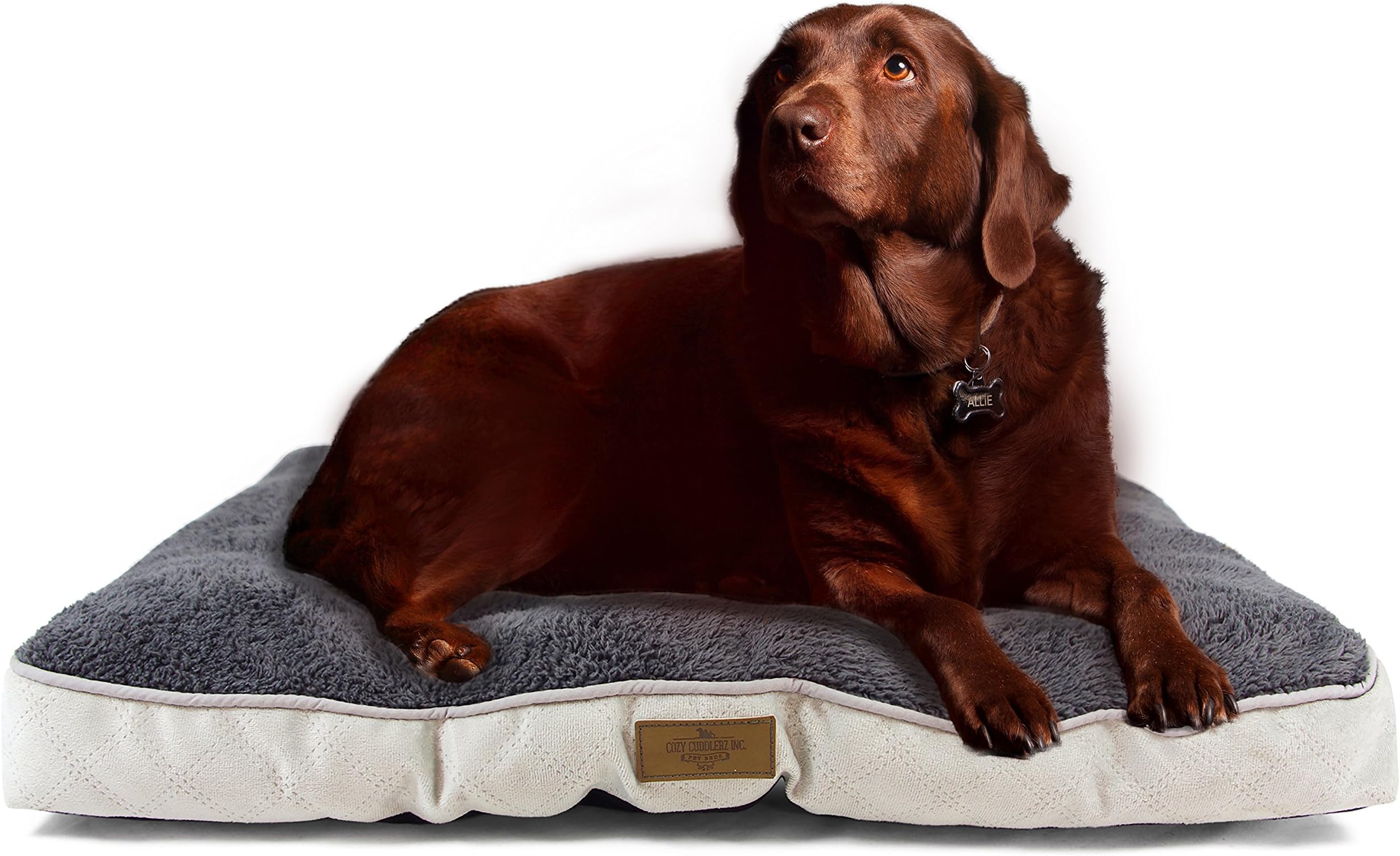 Cozy Cuddlerz GZ16294XL Quilted Crate Mat, 40", Grey