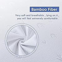 Vista 5 de DOWNCOOL Funda protectora de colchón California King, protector de colchón de bambú ultra suave y transpirable