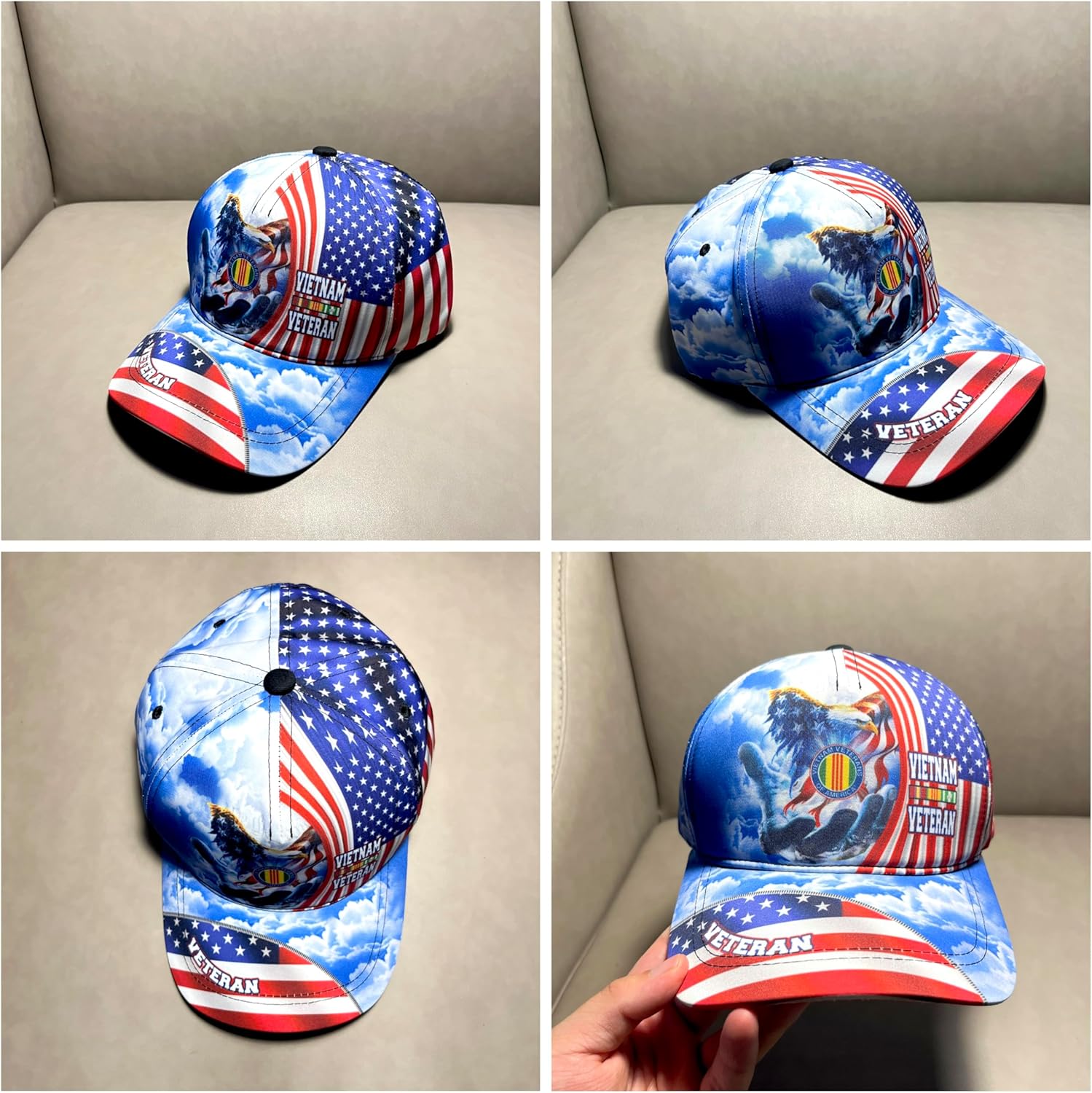 US Veteran Hat Patriotic Hats for Men Military Retired Hats Veterans Day Gift Ideas Military Ball Caps Gift for Veteran - Image 4