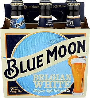 Blue Moon Belgian Wheat Ale, 6 Pk, 12 fl. oz. Bottles, 5.4% ABV