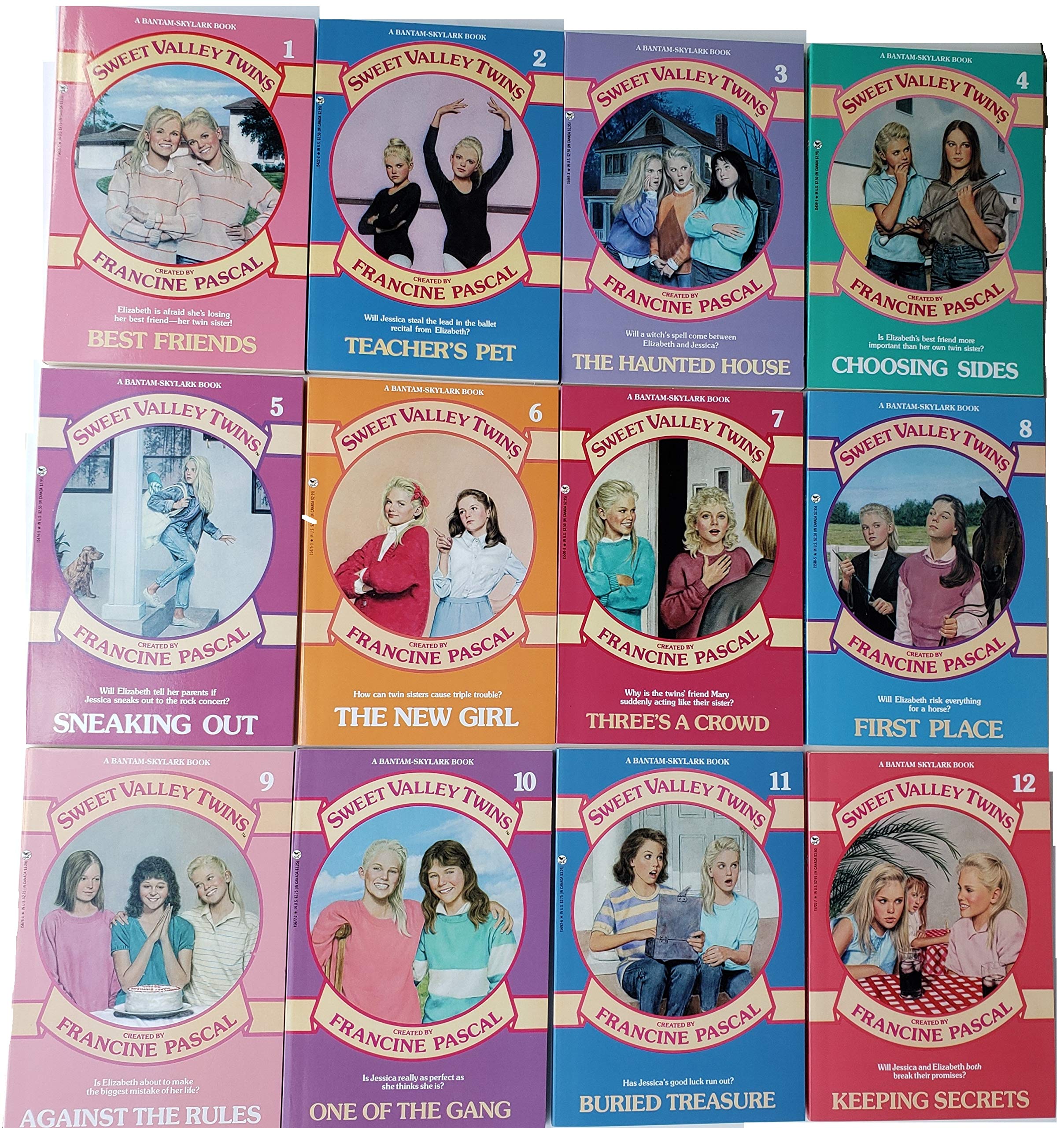 Sweet Valley Twins Set Collection Volume 1-12. Best Friends Teachers Pet the Haunted House Choosing Sides Sneaking Out the New Girl Threes a Crowd First Place Against the Rules One of the Gan product thumbnail 3
