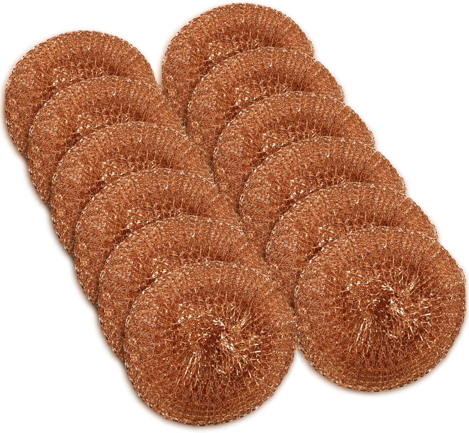 12 Pack Copper Coated Scourers by SCRUBIT Scrubber Pad