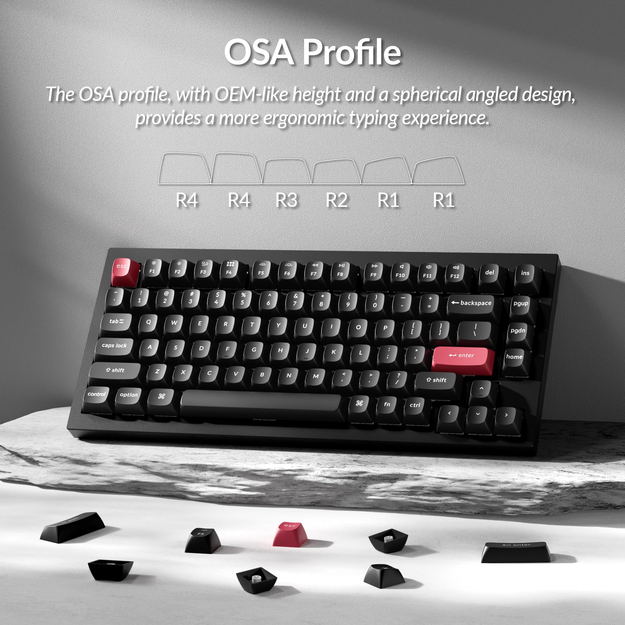 Amazon.com: Keychron OSA Profile Double-Shot PBT Keycap Full