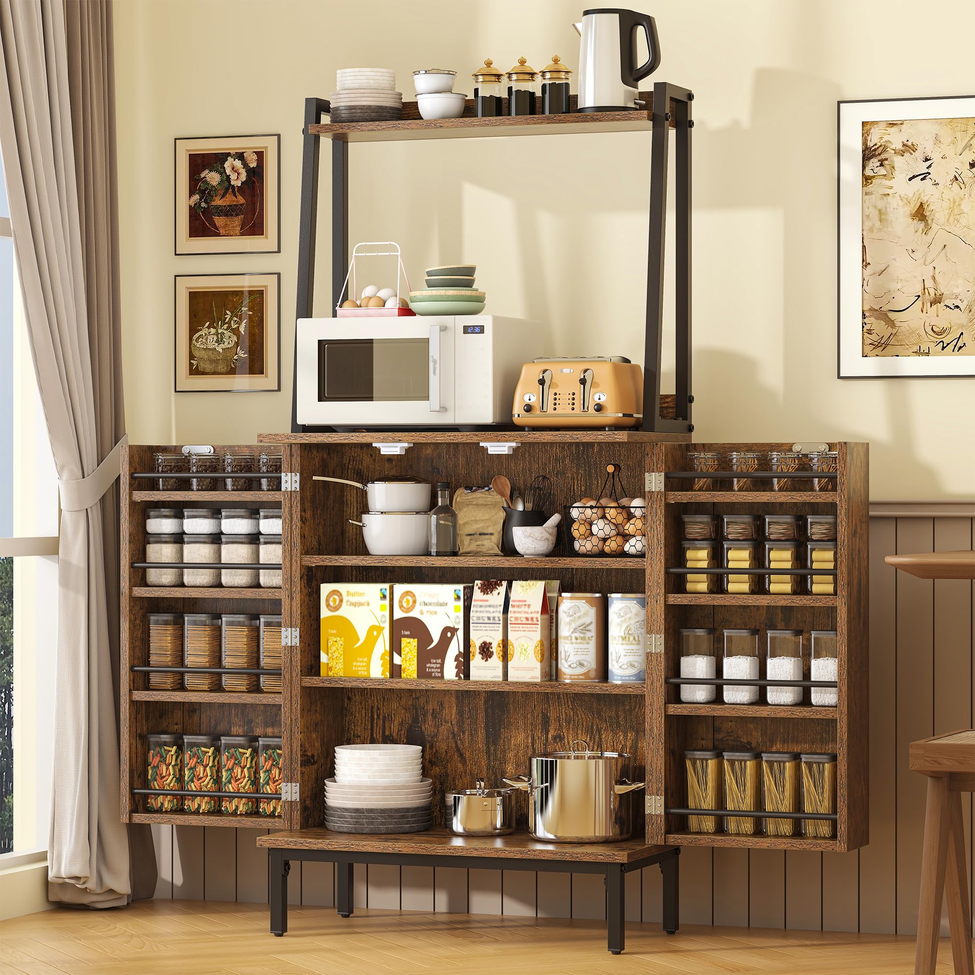kepptory 51' Kitchen Baker's Rack with Storage