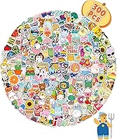 Vista 8 de Bekayshad Calcomanías para botellas de agua, paquete de 100 unidades, lindas calcomanías de vinilo Vsco estéticas impermeables para laptop