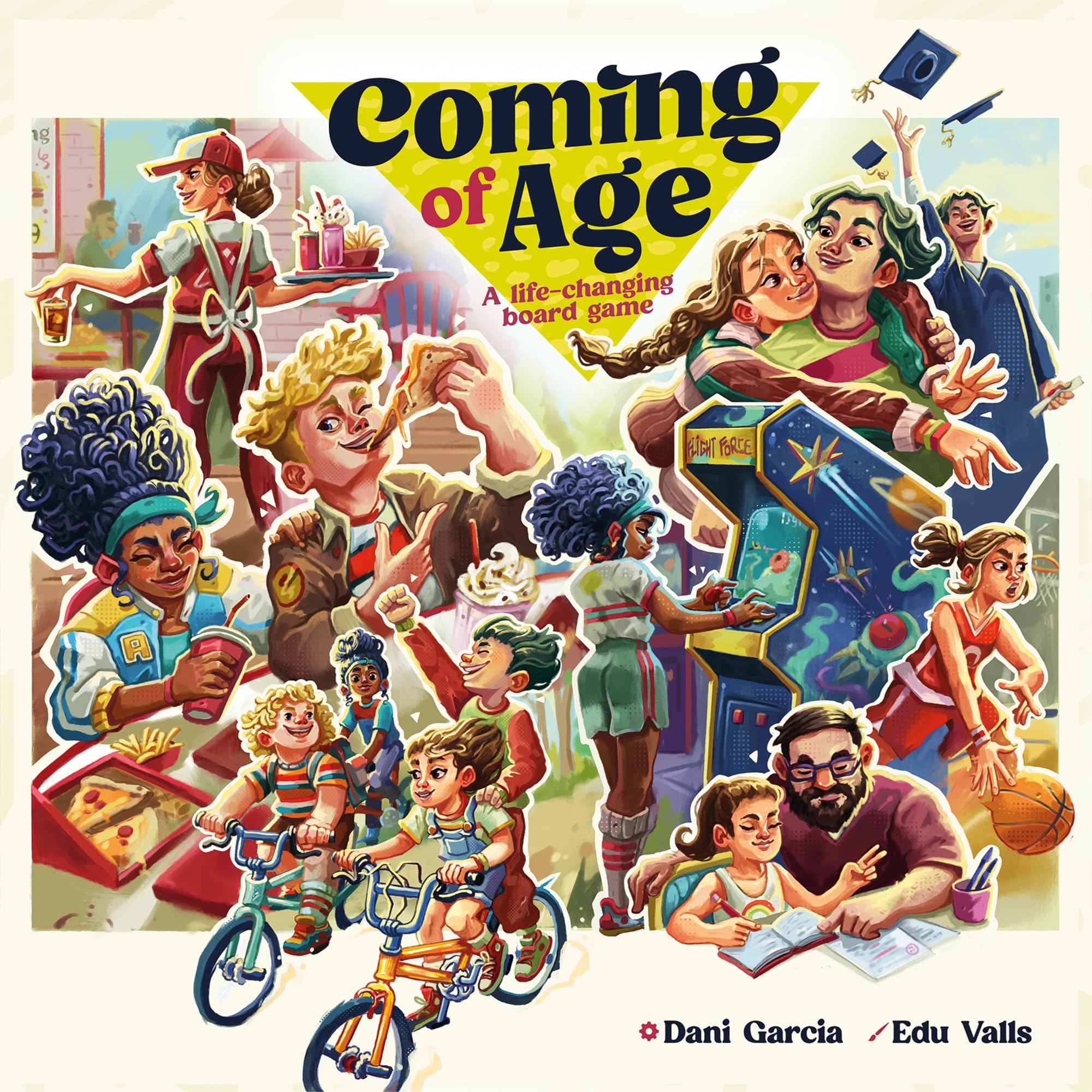 Coming of Age Jeu de société de stratégie à partir de 14 Ans, 1 à 4 Joueurs, 40 à 80 Minutes par Partie, Espagnol/Anglais