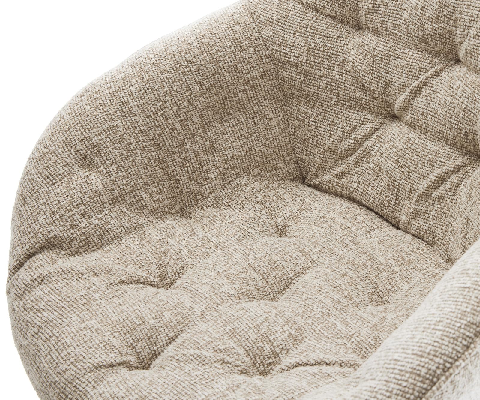 Chaise-à-bascule Gaio-Flex pied cantilever plat acier inoxydable tissu