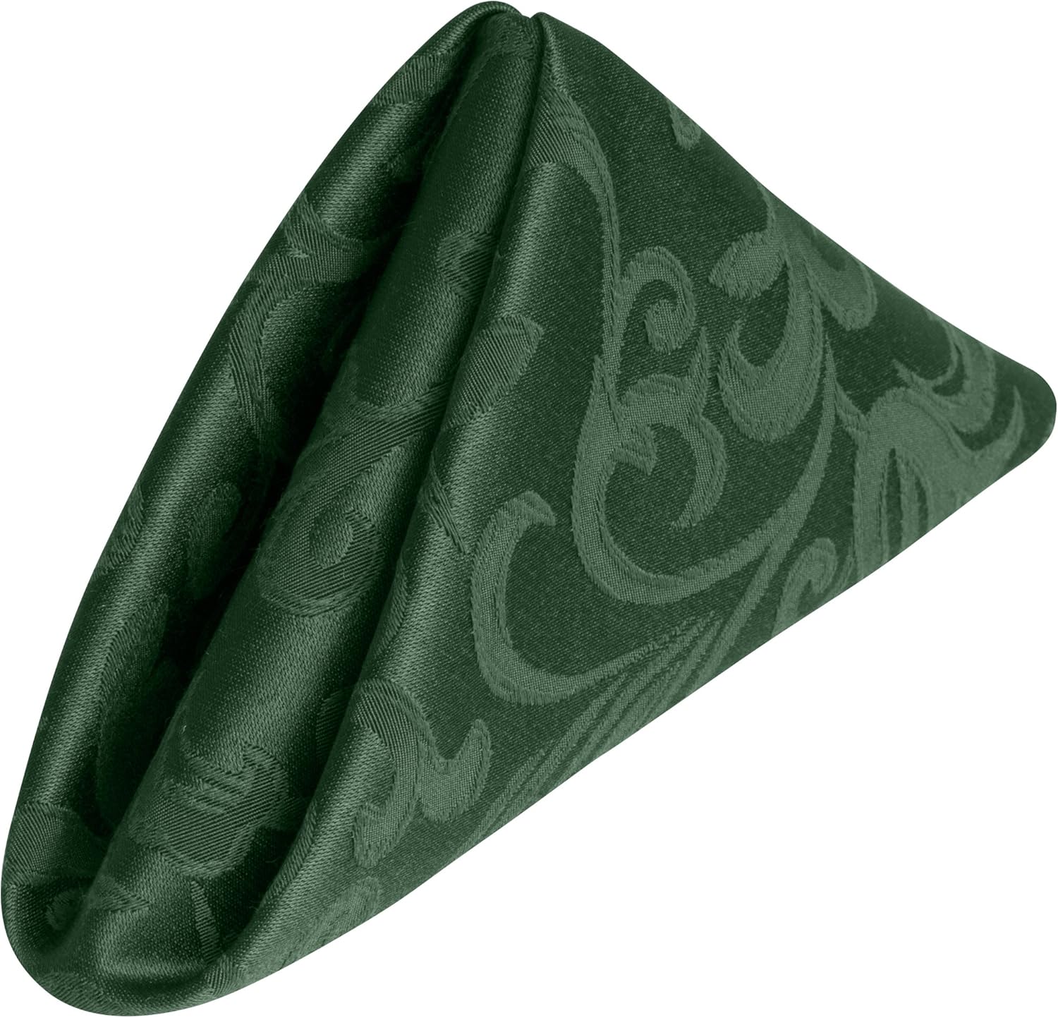 Ultimate Textile Somerset Damask White Cloth Napkins - 17" x 17" (Set of 120) Wrinkle & Stain Resistant Polyester, Machine Washable for Weddings & Events