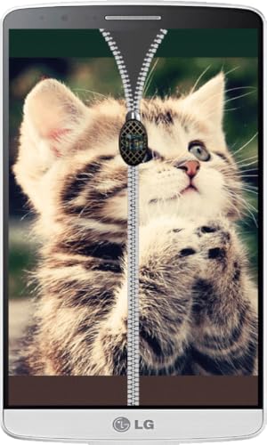 Kitten Zipper Lock Screen HD - Thumbnail 4