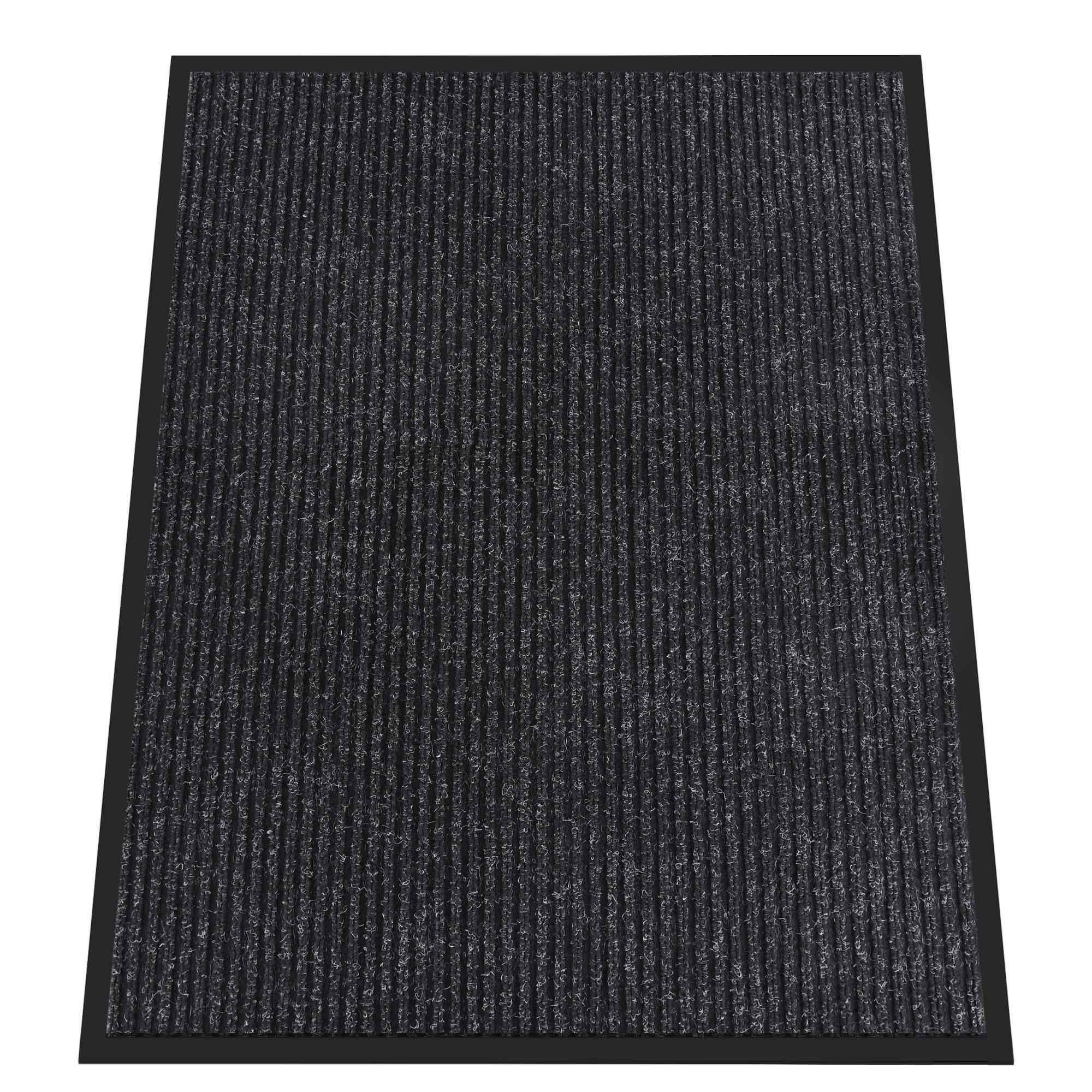 HOMEK Indoor Outdoor Door Mat, 4' x 3' Doormat for Entryway, Rubber Backing Non Slip Front Door Mat Outside Entrance, Super Absorbent Commercial Floor