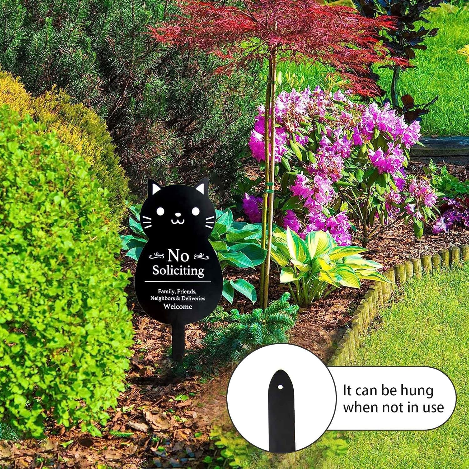 12 inch Pizza Pan with Funny Metal No Soliciting Sign for House Bundle