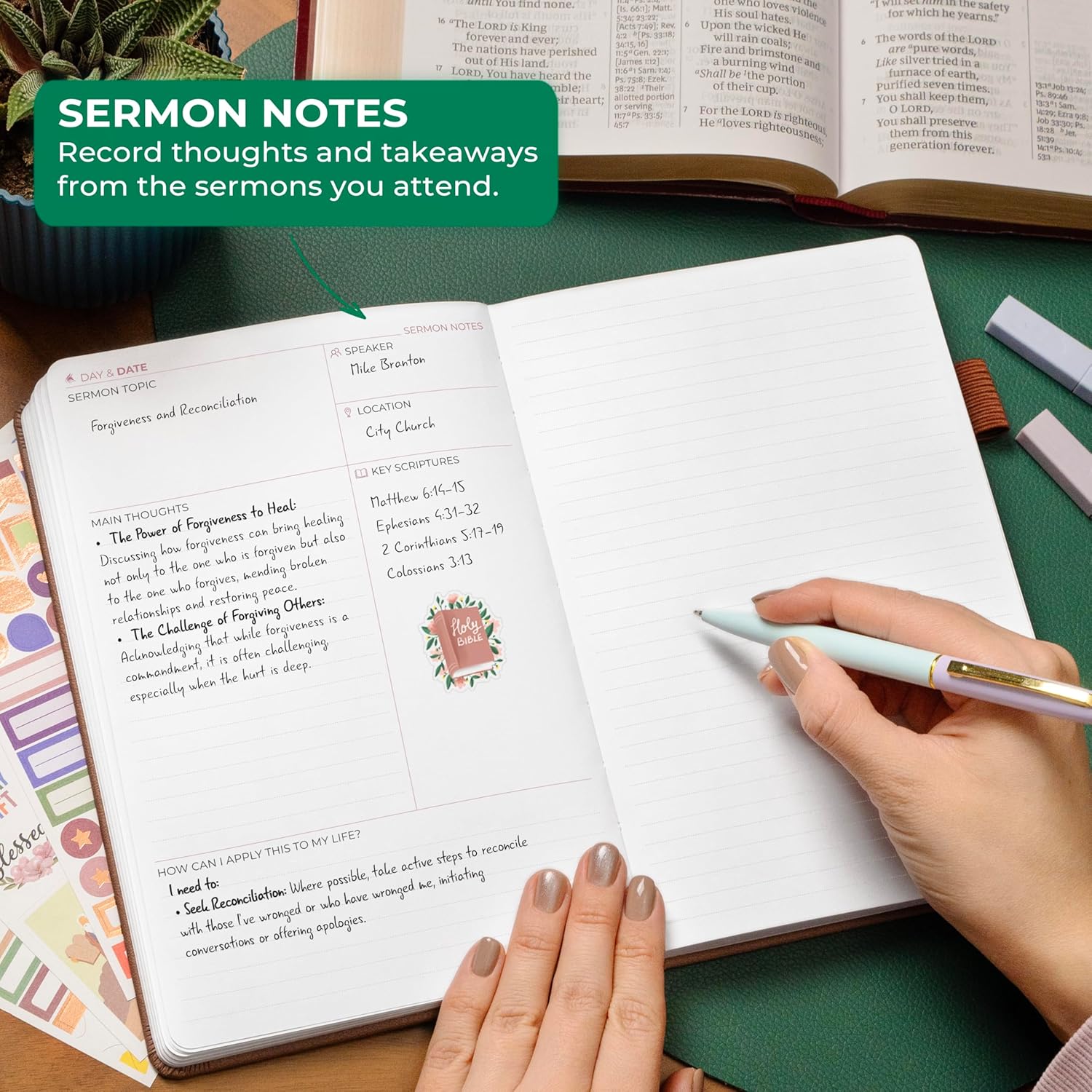 Clever Fox Daily Faith Journal – Guided Prayer, Gratitude & Bible Study Notebook – Faith Based Gifts & Journaling Supplies for Women (Dark Terracotta) - Image 6