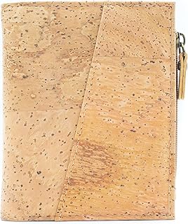 GELDBÖRSE BZW. Geldbeutel FÜR Damen KLEIN Kork, VEGAN, VEGANES Leder, NACHHALTIG, Beige, Natur Vintage, Simple Elegance