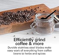 Vista 6 de Hamilton Beach Electric Coffee Grinder for Beans, Spices and More, with Multiple Grind Settings for up to 14 Cups, Removable Stainless Steel