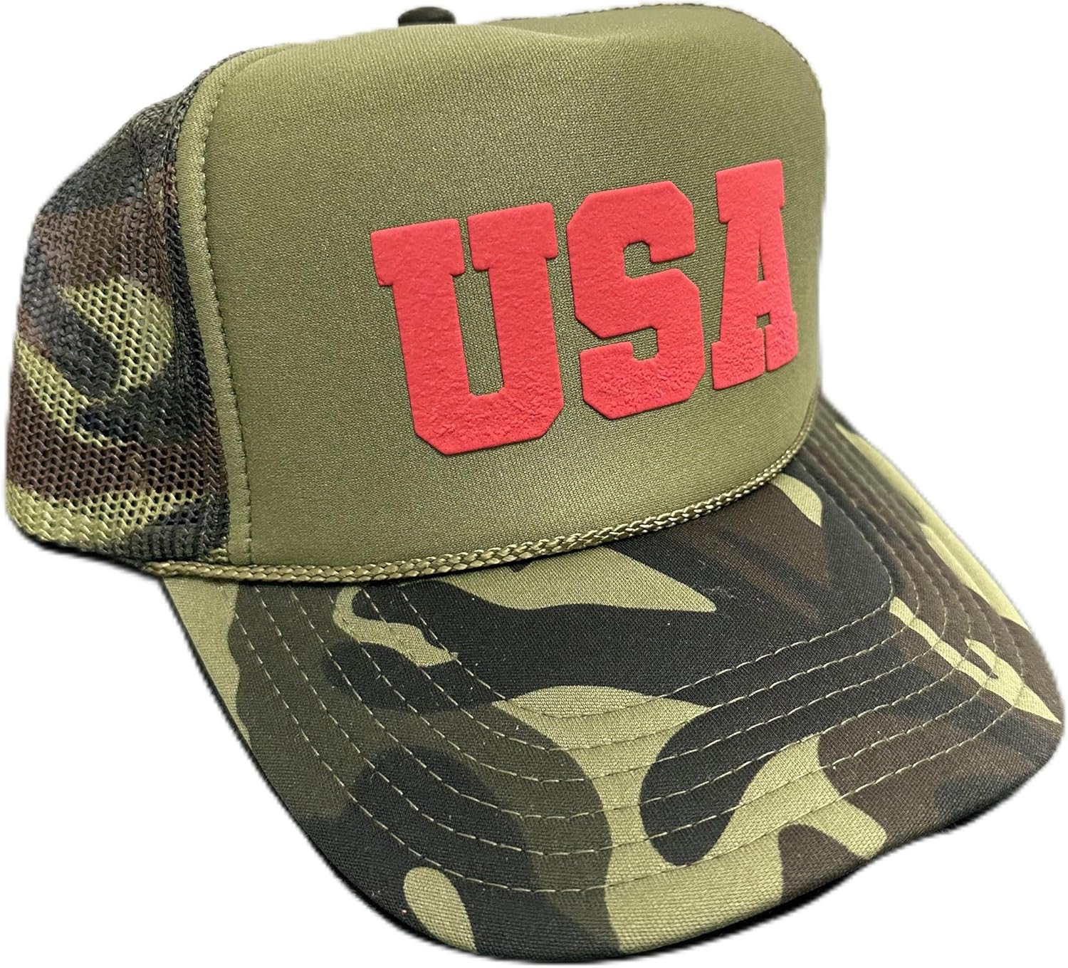 Custom Puff Print Trucker Hat Add Your Text Hat Personalized Trucker Hat