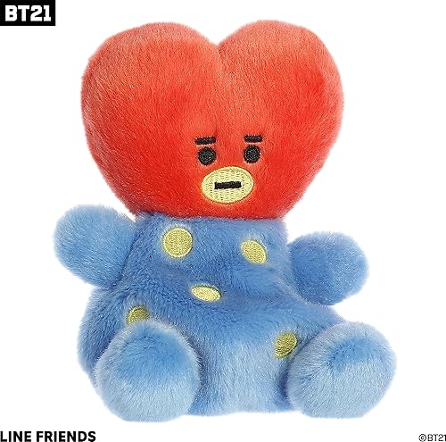 Miniatura 2 de Aurora Lovable BT21 Palm Pals TATA - Animal de peluche, diversión coleccionable, belleza deliciosa, color rojo, 5 pulgadas