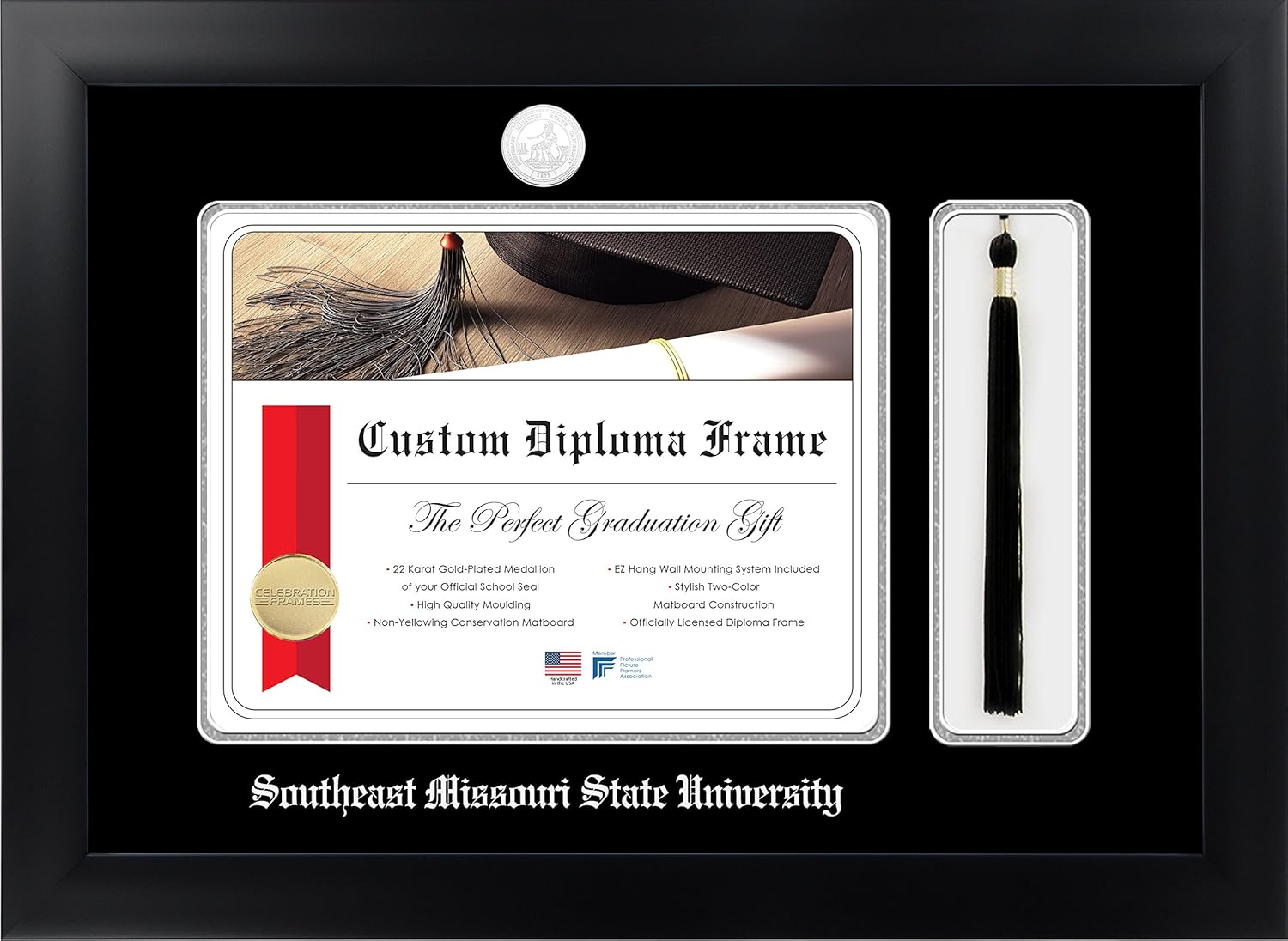 Infinity Diploma Frame, Black