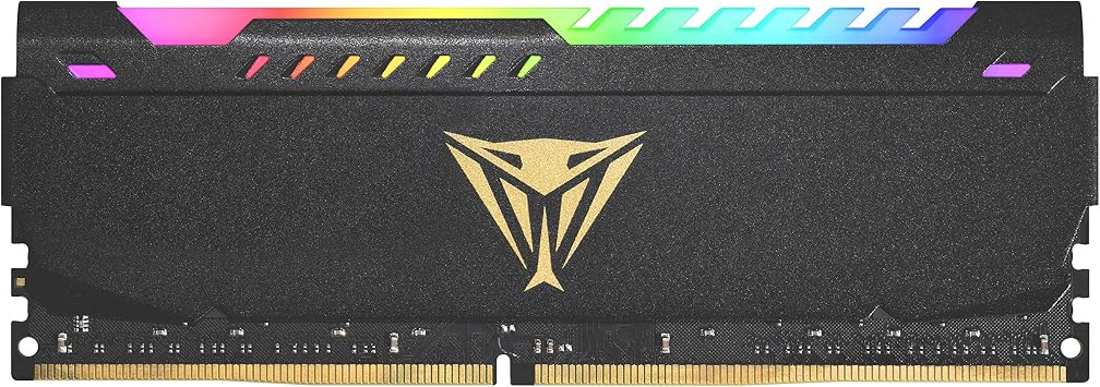 Patriot Memory Viper Steel RGB DDR4 RAM 32GB 1X32GB 3200MHz CL18 1.35v UDIMM Desktop Gaming Memory Module Compatible with XMP - PVSR432G320C8