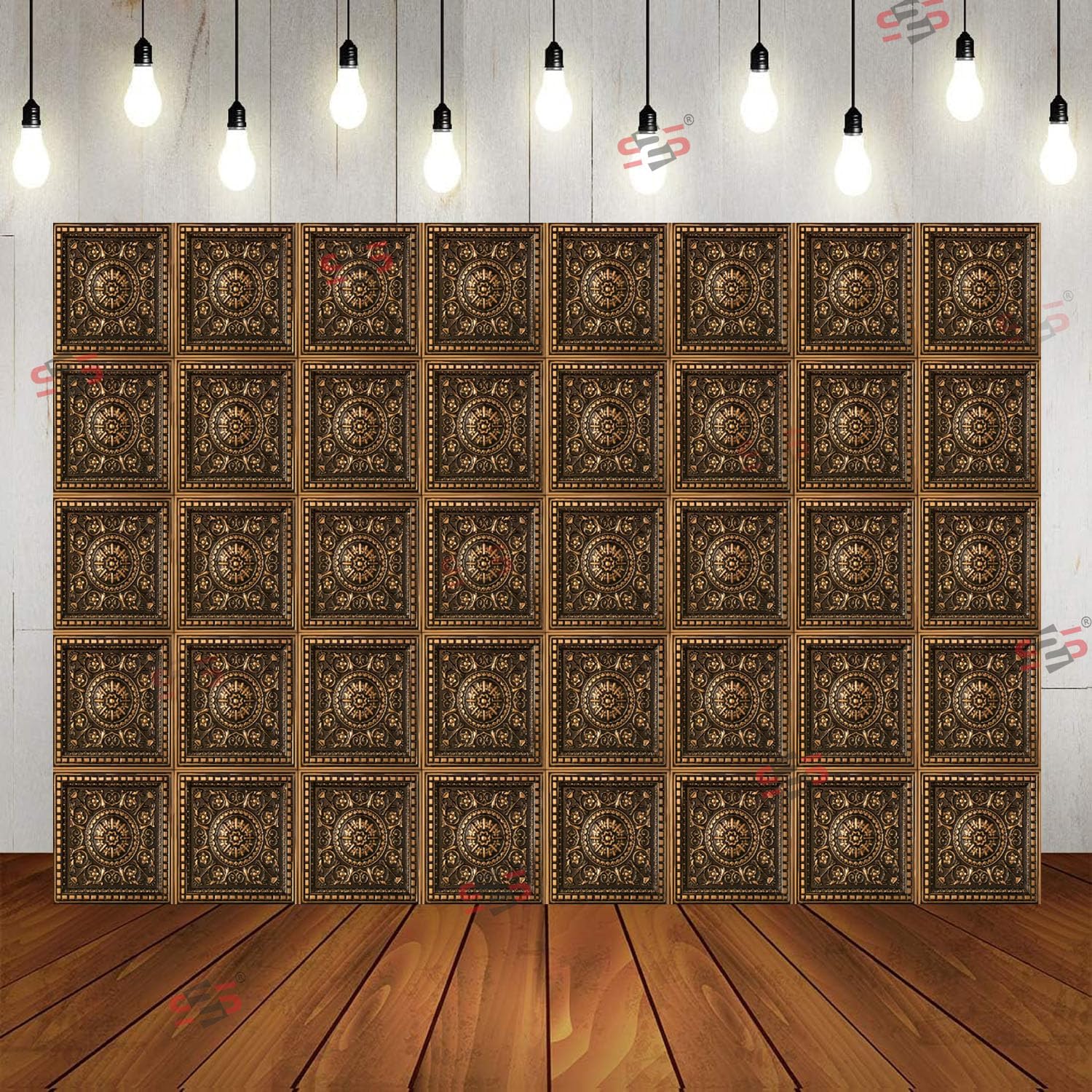 S2S Stylish Wedding Traditional Backdrop Cloth | for Pooja Decoration Traditional Background Curtain Cloth | 8 Feet Height & 5 Feet Width