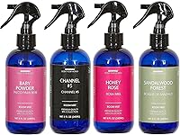 Vista 16 de Aromar Essential Room Mist and Fabric Spray con ambientador natural para aromaterapia para un hogar fresco y rejuvenecido, 8 onzas de jazmin italiano