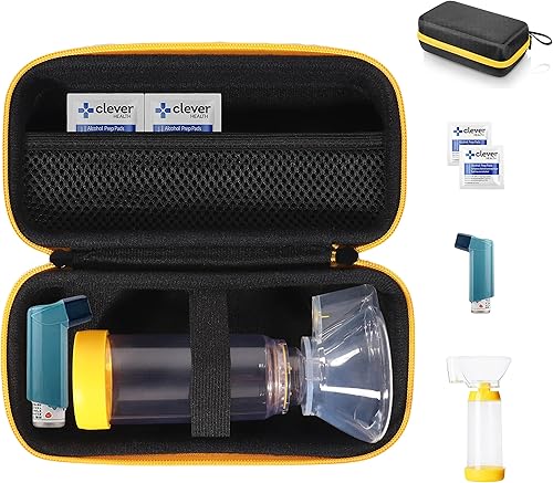 Miniatura 7 de CaseSack Estuche para inhalador de asma, compacto y resistente para inhalador práctico para adultos y niños, con habitaciones para pastillas y otros