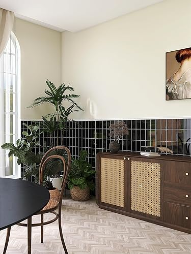 Miniatura 6 de Avant Decor 56 azulejos  Azulejos compuestos de piedra de color sólido  Azulejos de cocina para despegar y pegar  Azulejos de pared  3 x 6 pulgadas