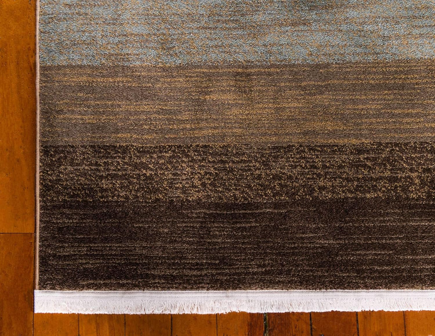 Unique Loom Fars Collection Area Rug - Manila (9' x 12' 2" Rectangle, Multi/ Light Brown)