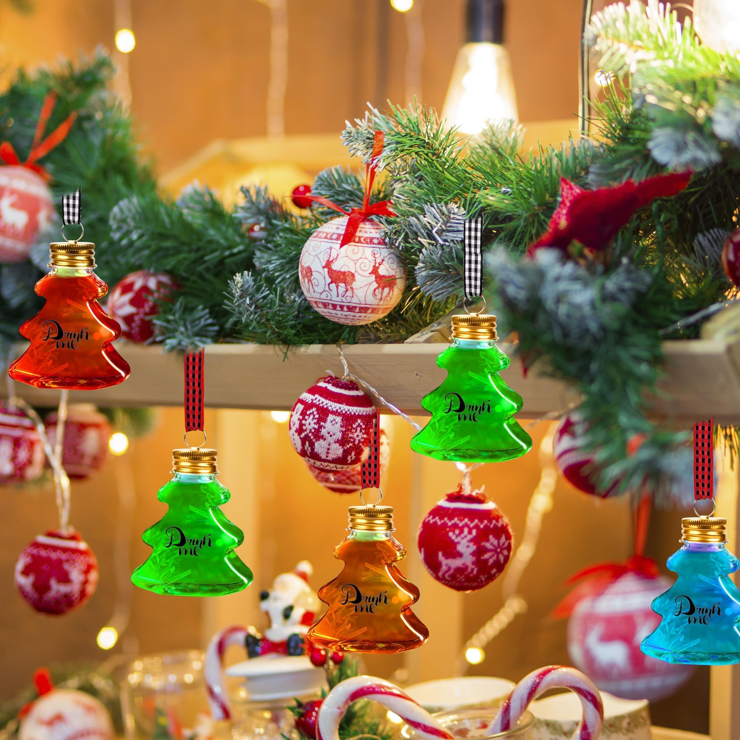 30 Stück Weihnachtskugeln klare Ornamentkugeln für Weihnachtsbaum, Urlaubsdekoration, Weihnachtsbastelbedarf (Weihnachtsbaum)
