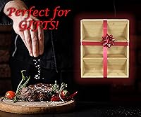 Vista 4 de Fourth House Bamboo Spice Rack for Drawer or Countertop - Spice Organizer Holder for Kitchen Spices