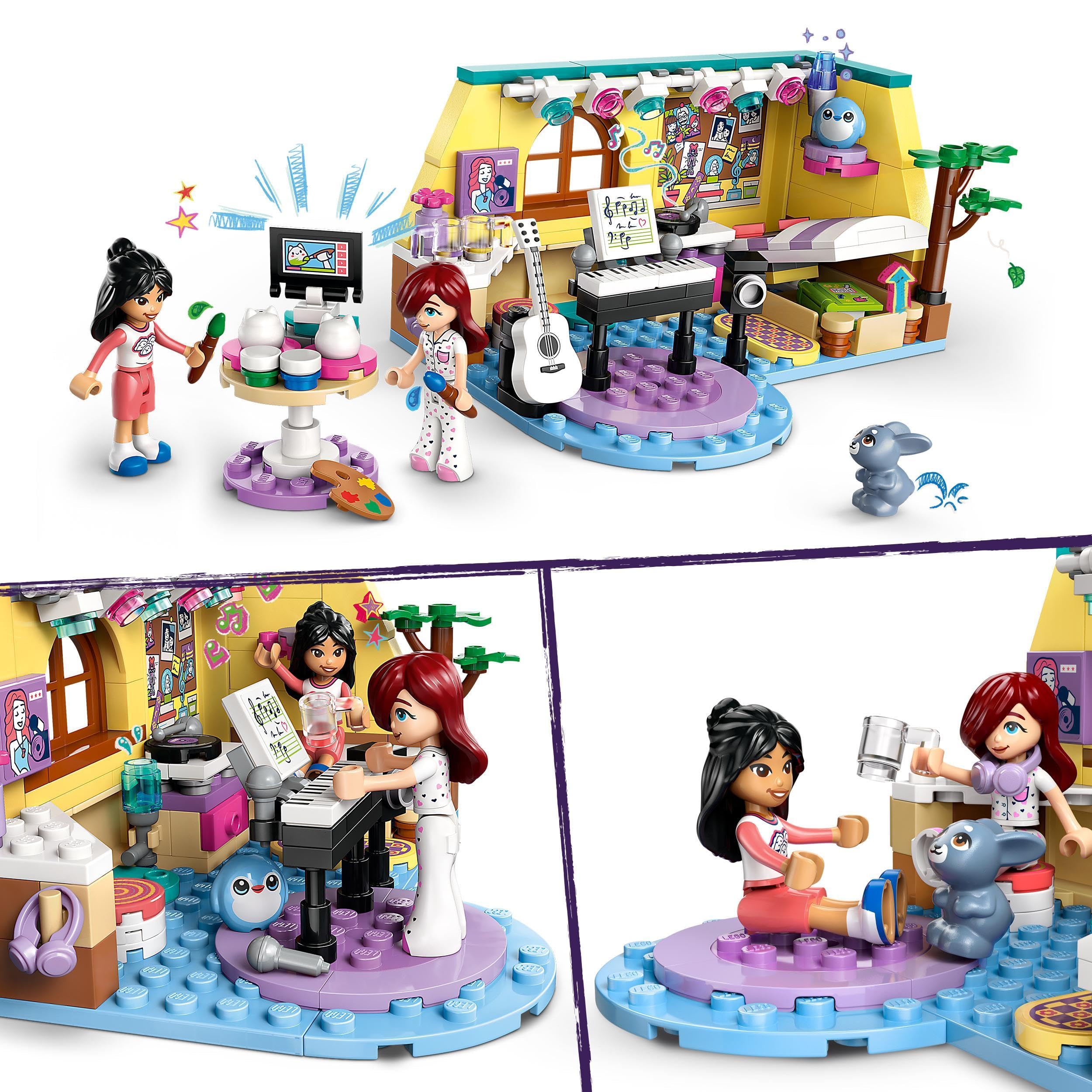 LEGO Friends Paisley’s Room Set, Creative Learning Toy for 6 Plus year Old Girls, with 2 Heartlake City Characters - Image 3