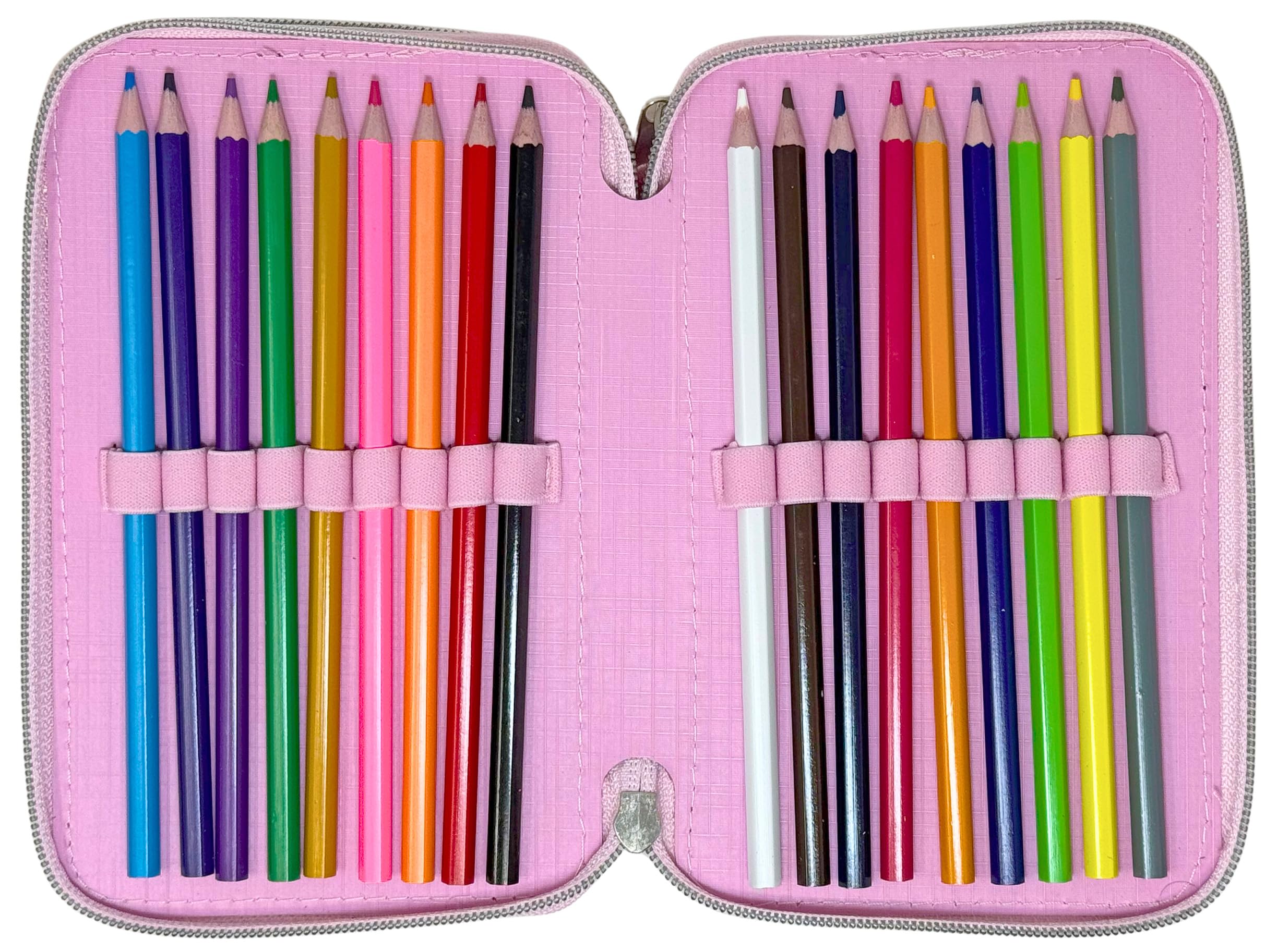 Clondo Astuccio 3 Scomparti Scuola Bambina Per Hello Kitty Fan Completo 44 Pezzi – Effetto 3D con Personaggi – 20x12x7 cm – Kit Cancelleria Triplo Corredo Elementare e Primaria 6+ Anni