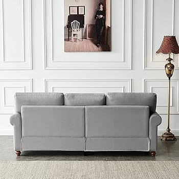 ^_^ 　NOANA sofa 3seater Amazon.com: Panana 3 Seat Designer Sofa Couch Linen Fabric