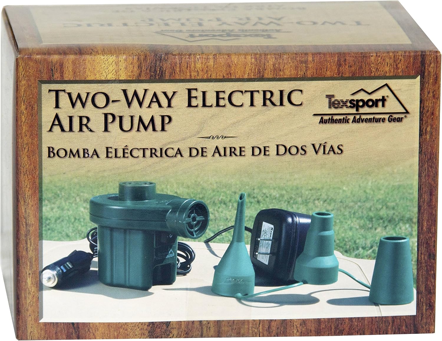 Texsport Electric Air Pump Inflates Deflates uses AC Power or 12 Volt Car Charger : Home & Kitchen