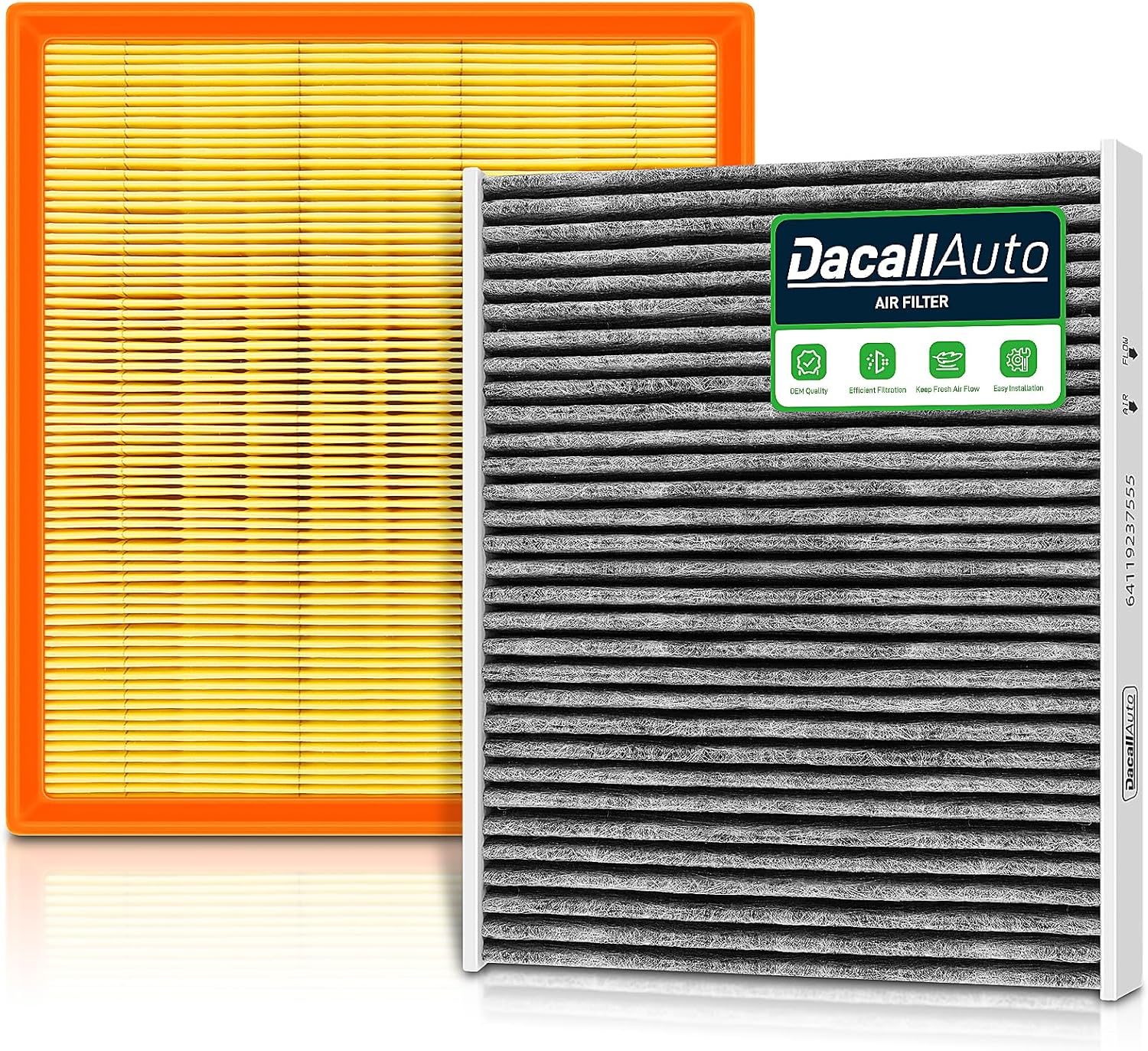Engine & Cabin Air Filter Set for BMW 328i/328i GT xDrive/328i xDrive L4 2.0L, 428i xDrive Gran Coupe L4 2.0L (2014-2016), 328D/320i/228i xDrive. (Not for 3.0L) Replace 13718507320, 64119237555