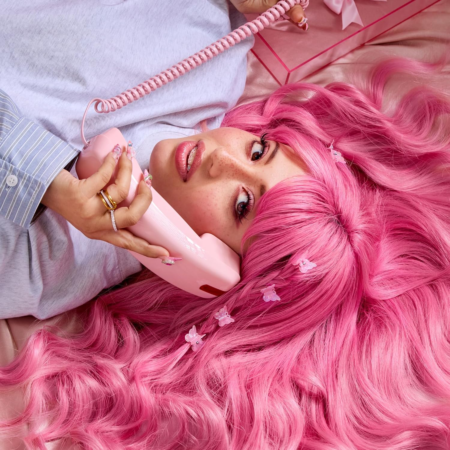 Good Dye Young x Miranda Rae Semi-Permanent Hair Color, Vegan and Cruelty-Free Light Pink Hair Dye, Last up to 24 Washes, Non-Damaging Conditioning Hair Color (5FL OZ, Baddie)