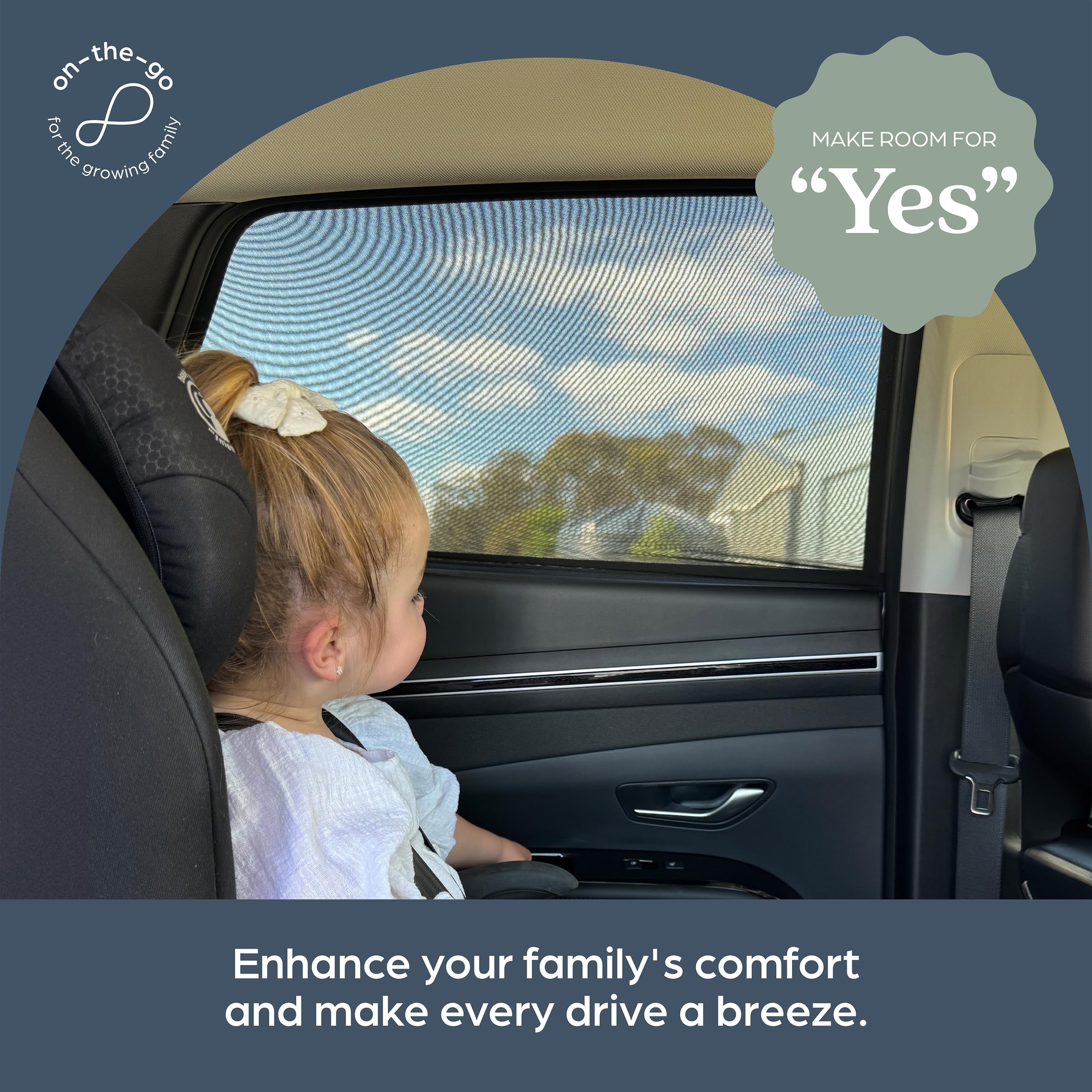 Pare-soleil Latéral Pour Voiture - Lot De 2 Avec Ventouses - Protection UV Pour Enfants (45x50 Cm)