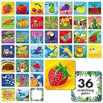 Memory Matching Game, 72 PCS Nature Theme Matching Cards for Toddlers 36 Pairs Memory Cards for Preschool 4 5 6 Years Old