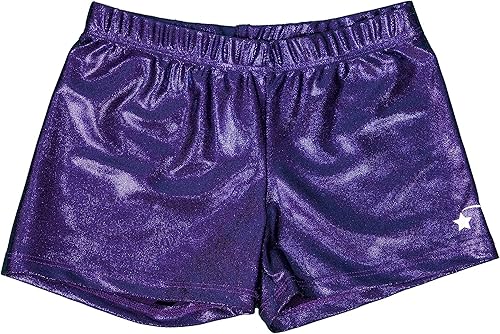Destira Girl's Mystique Gymnastic Athletic Sport Short, Gymnastics, Practices, Dance, Cheer, Yoga, Adult