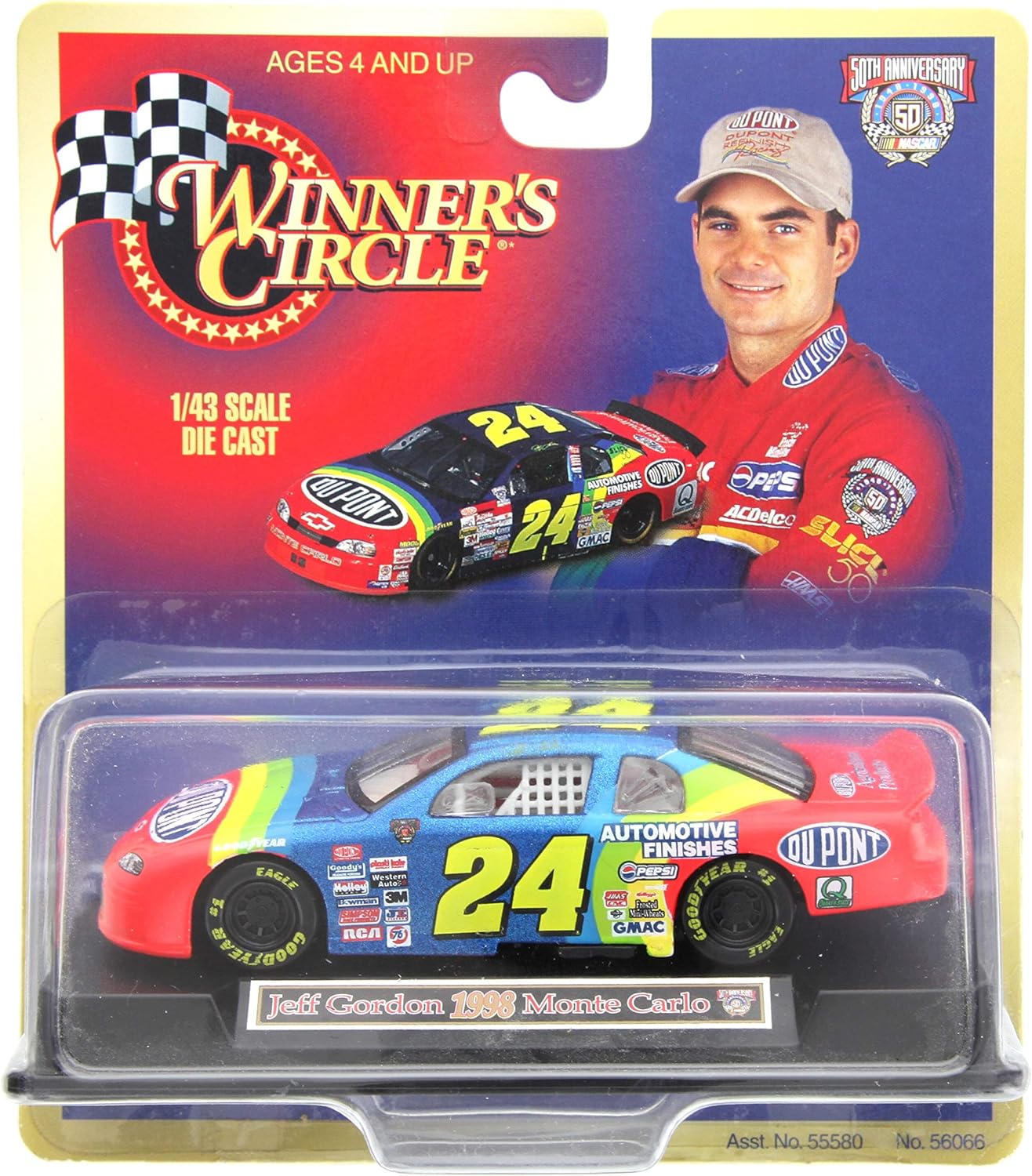 Winners Circle 1/43 Scale Die Cast Jeff Gordon