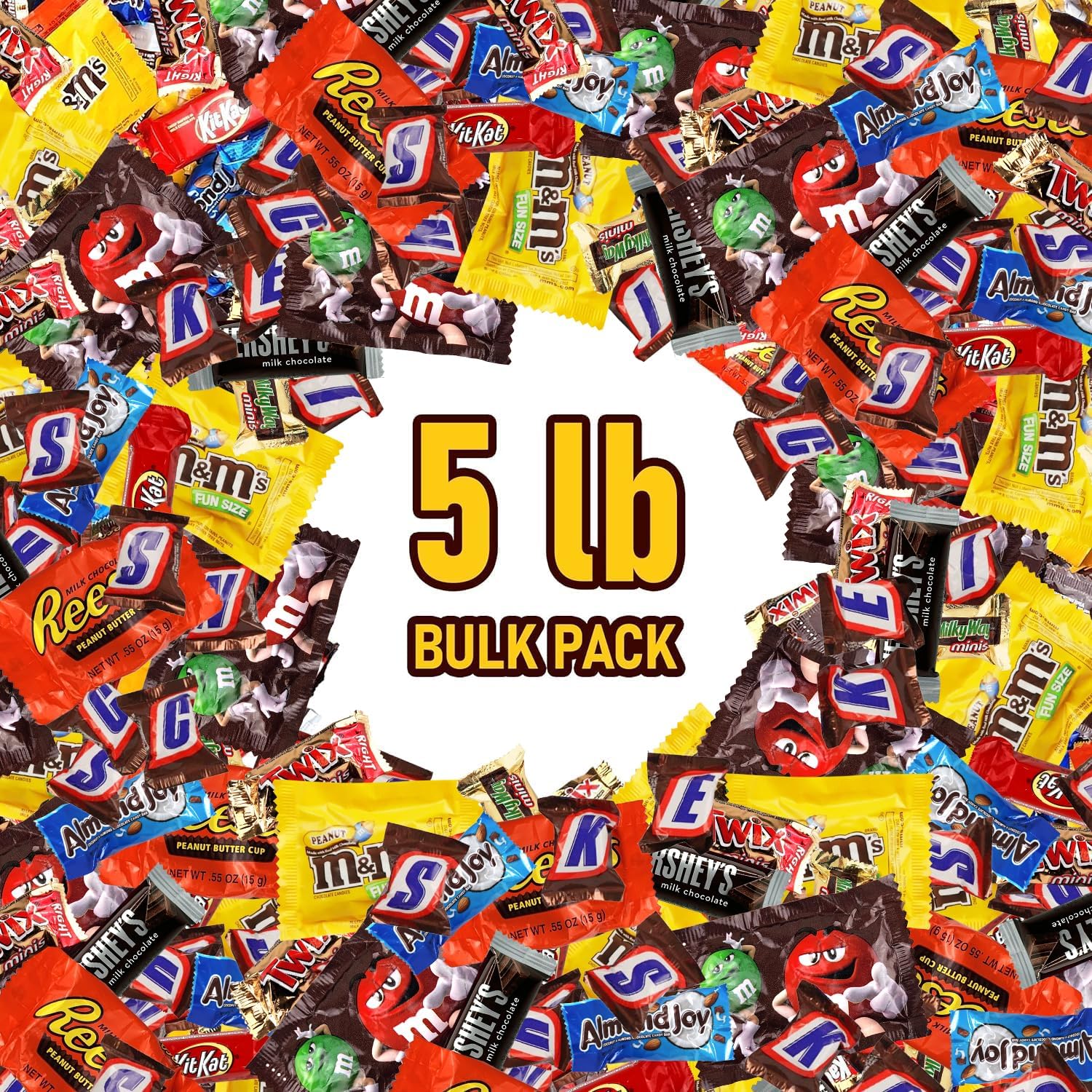 Assorted Chocolate Candy Variety Pa -5 Lb - Bulk Chocolate Mix- Easter