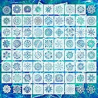 Vista 17 de Marspark 66 plantillas pequeñas de primavera y Pascua para manualidades, plantillas reutilizables de 3 pulgadas para pintar sobre madera, plantillas