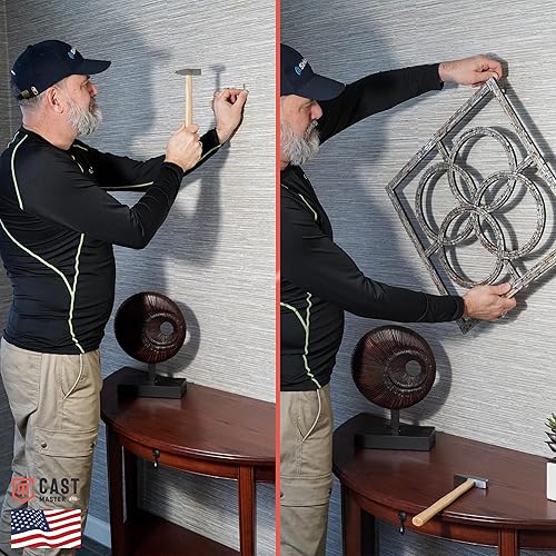 Miniatura 8 de Cast Master Elite Blacksmith Tools - Juego de 3 piezas Martillos de forja - Martillos cruzados y martillos de maquinista