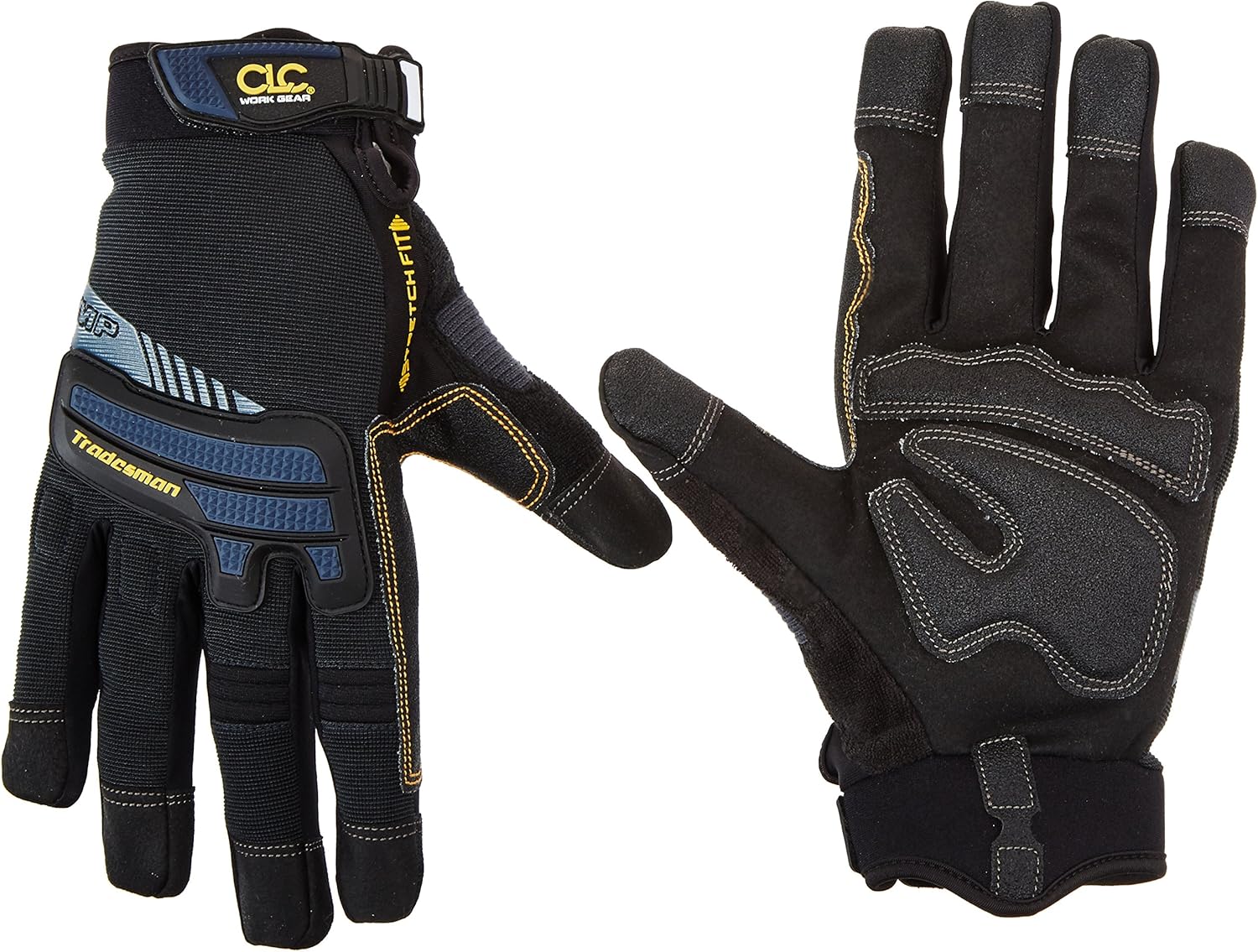 CLC Custom Leathercraft 145XL Tradesman Glove, Black/Grey X-Large