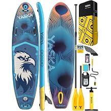 YASKA 11ft Inflatable Stand Up Paddle Board with Premium Accessories, Extra Large Non-Slip Design for Beginners Adults, Advenors, Yoga, Fishing