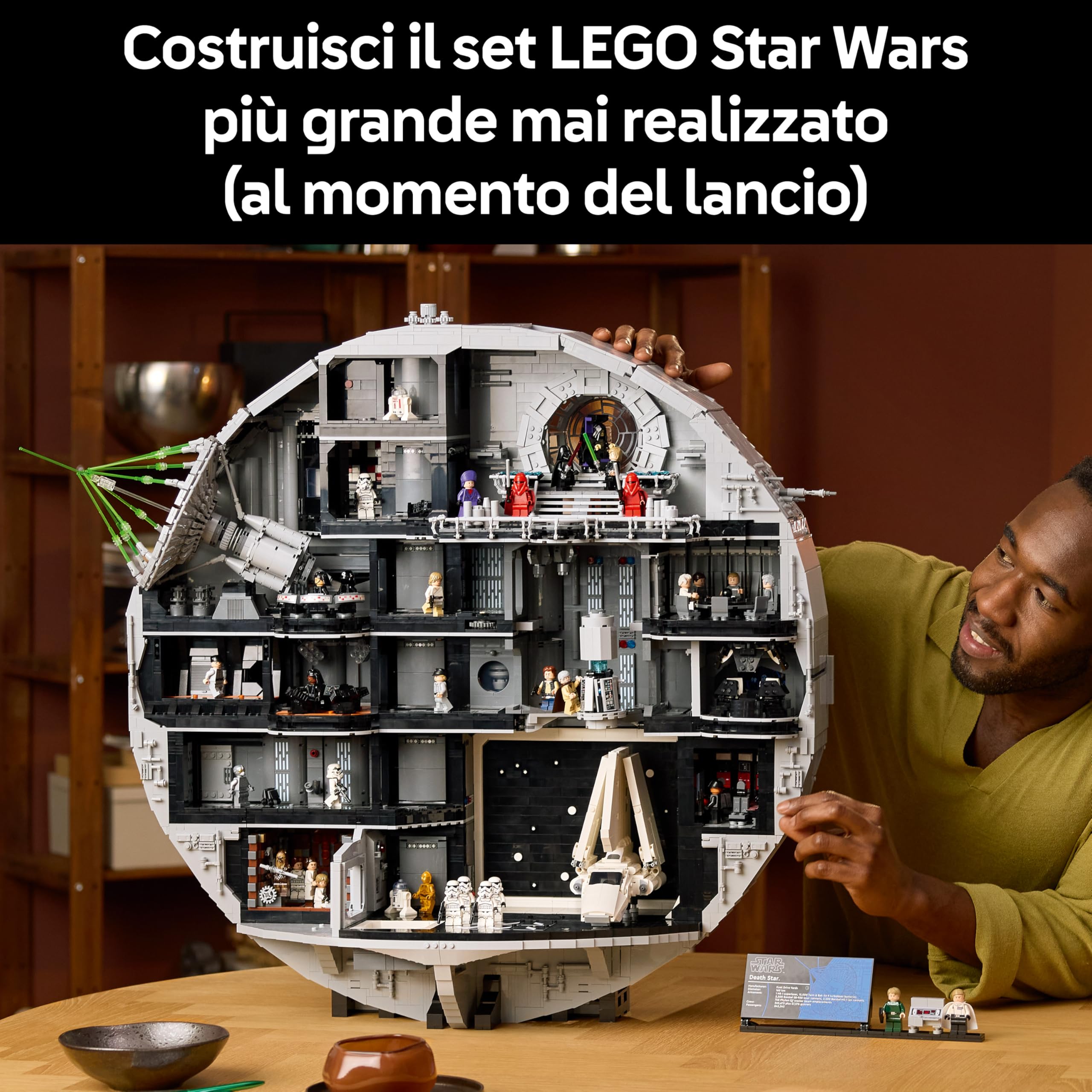 LEGO Star Wars 75419 Morte Nera - Set Interattivo UCS da Esposizione per Adulti - 36 Minifigure incl. Luke Skywalker, Han Solo e Darth Vader - Regalo da Collezione per i Fan di Una Nuova Speranza