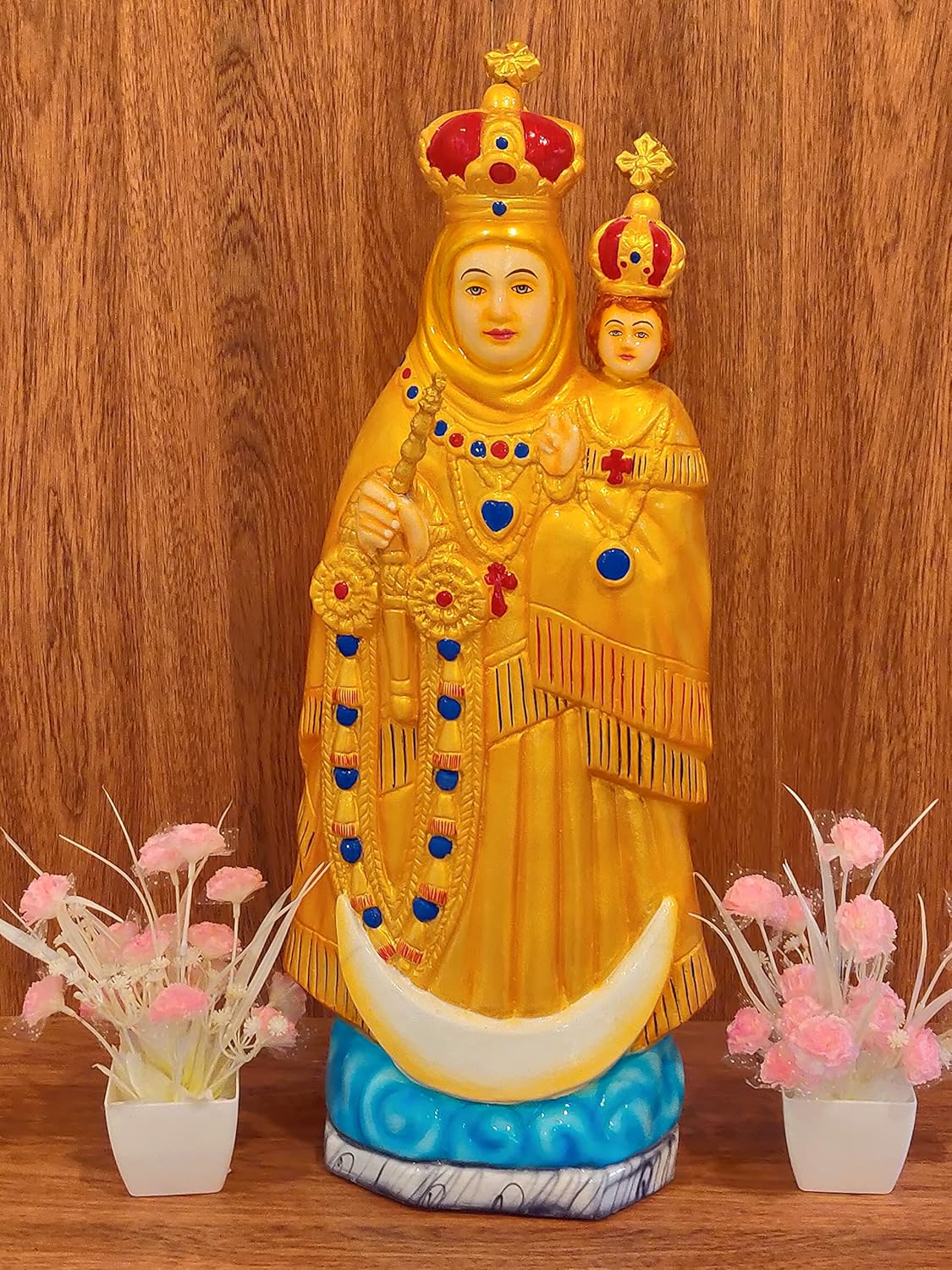 Buy Breeze Handicrafts Fiber Statue of velankanni Mary Our Lady of