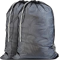 Vista 21 de Handy Laundry Bolsa de lavandería de malla XL, duradera, lavable a máquina con cierre de cordón seguro, perfecta para dormitorios universitarios