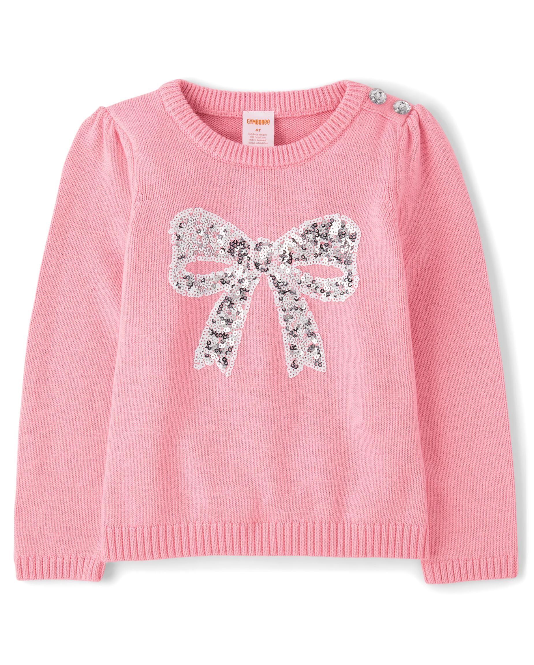 Gymboree Boys' and Toddler Long Sleeve Embroidered Crew Neck Pullover Sweater