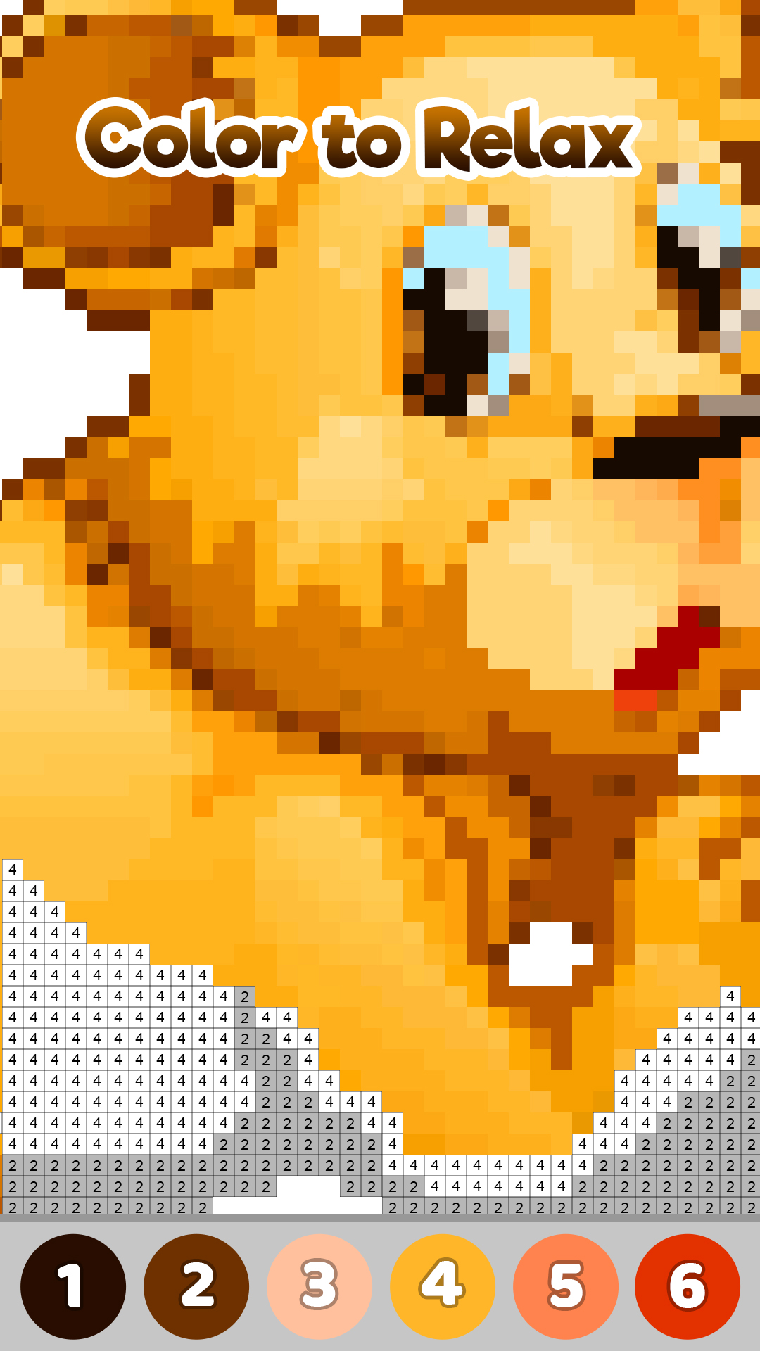 Animals Pixel Art Paint by Number, Sandbox Coloring Book PagesAmazon