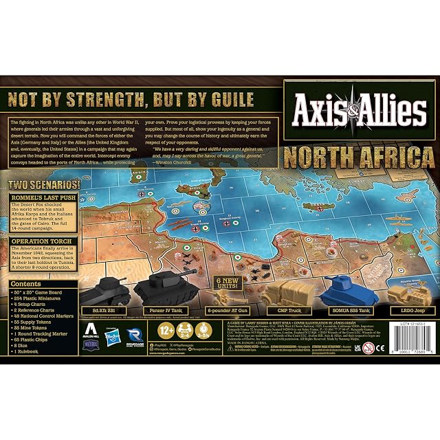 Foto 2 de 8 de Renegade Game Studios Axis & Allies: North Africa - 2-4 Players - Ages 12+ 3 Hours Playing Time